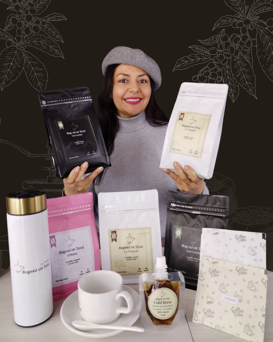 fotio de yeimmy con productos bogotaentaza.com